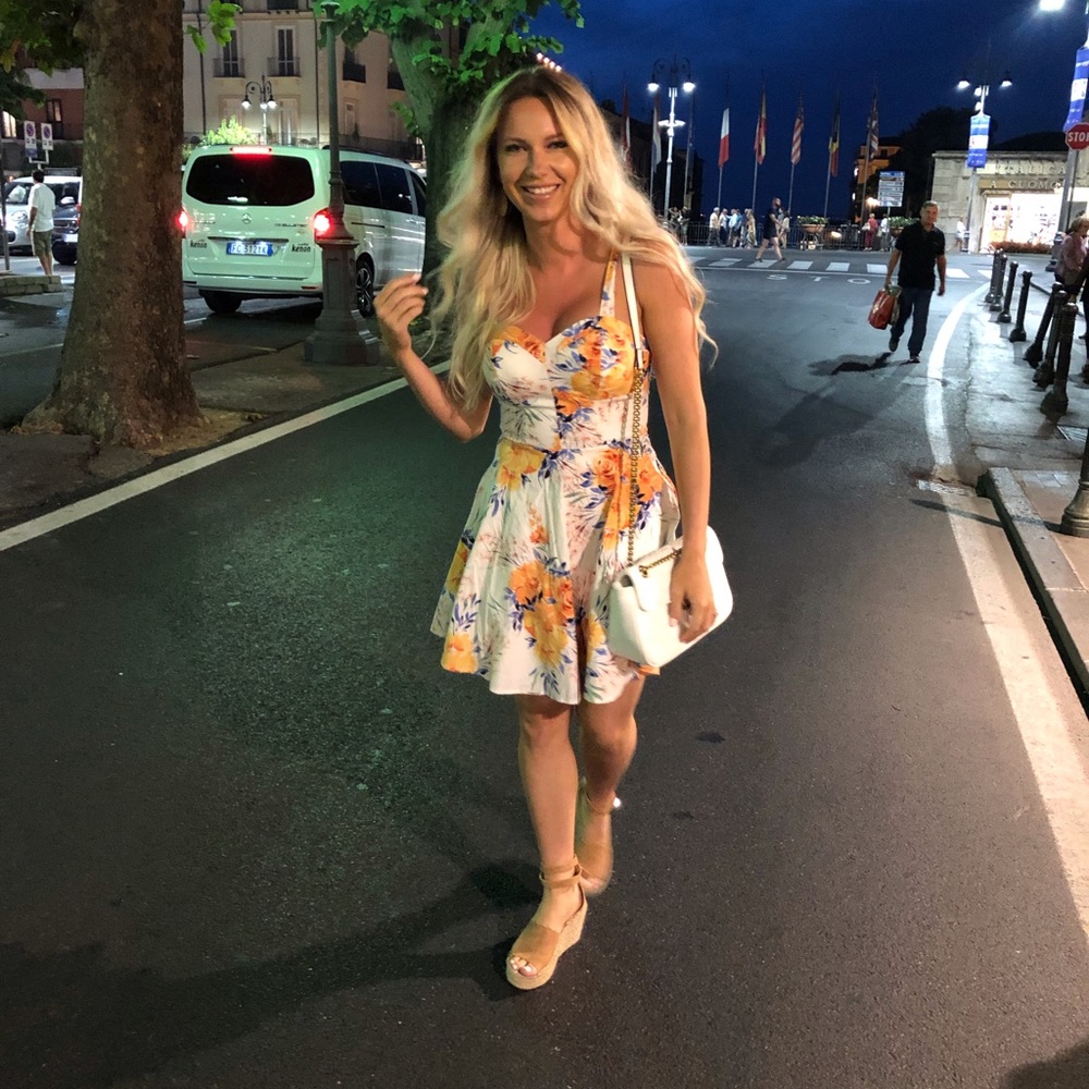 SUNDRESS WITH FLORAL PRINT